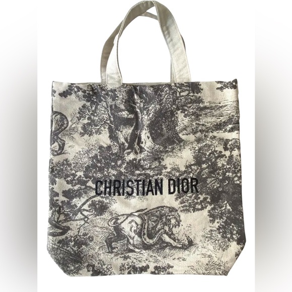 New in Bag RARE Christian Dior GWP Embroidered Tote Bag Made in Italy - Picture 3 of 13